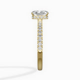 Rose Hidden Halo Engagement Ring