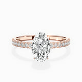 Rose Hidden Halo Engagement Ring