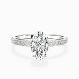 Rose Hidden Halo Engagement Ring