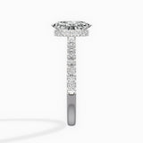 Rose Hidden Halo Engagement Ring