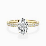 Rose Hidden Halo Engagement Ring