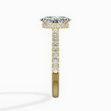 Rose Hidden Halo Engagement Ring