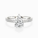 Rose Hidden Halo Engagement Ring