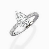 Rose Hidden Halo Engagement Ring