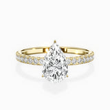 Rose Hidden Halo Engagement Ring