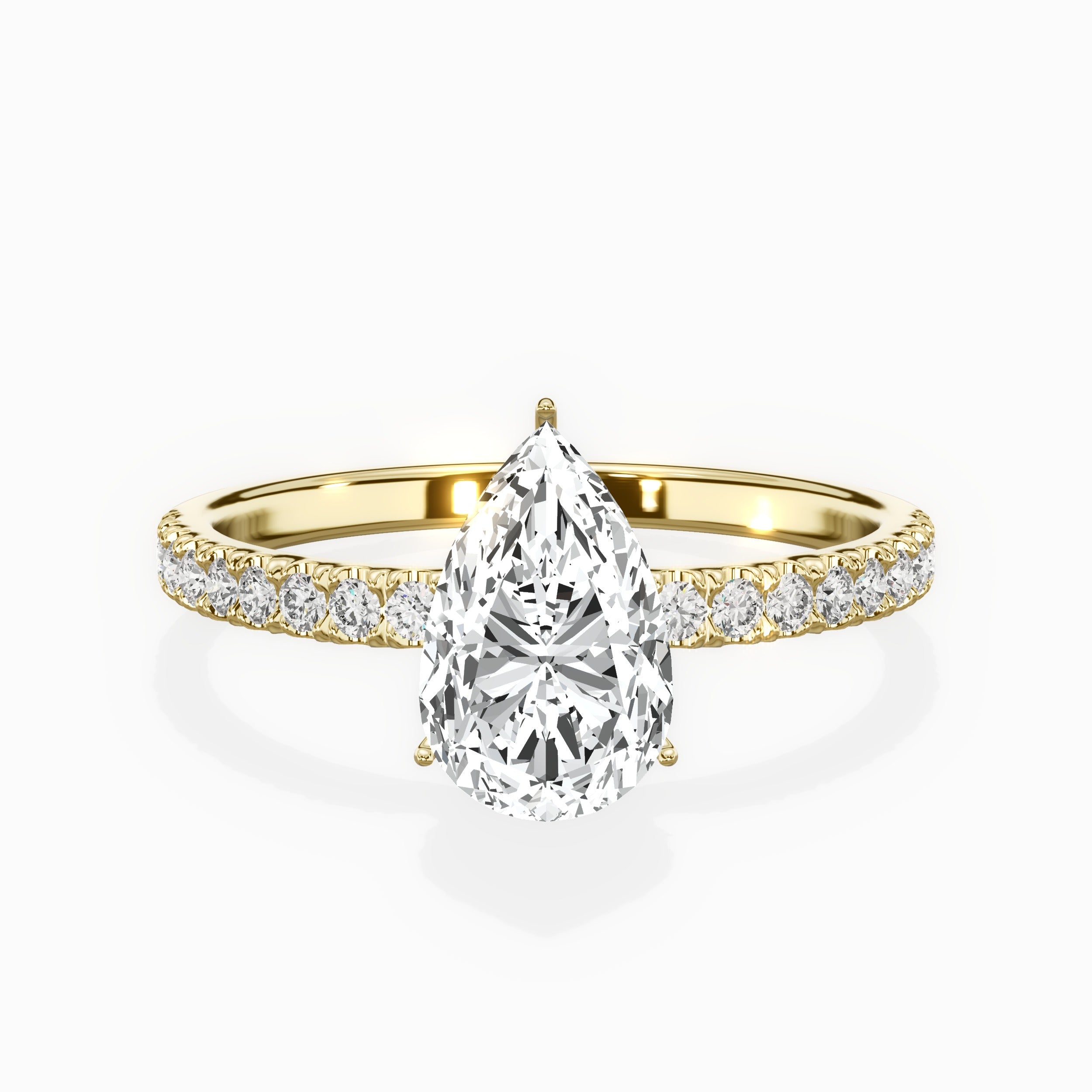Rose Hidden Halo Engagement Ring
