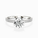 Rose Hidden Halo Engagement Ring