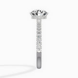 Rose Hidden Halo Engagement Ring