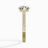 Rose Hidden Halo Engagement Ring
