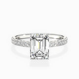 Rose Hidden Halo Engagement Ring