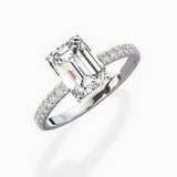 Rose Hidden Halo Engagement Ring