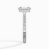 Rose Hidden Halo Engagement Ring