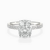 Rose Hidden Halo Engagement Ring