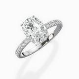 Rose Hidden Halo Engagement Ring