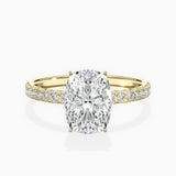 Rose Hidden Halo Engagement Ring