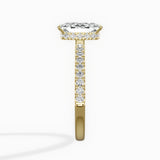 Rose Hidden Halo Engagement Ring