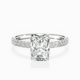 Rose Hidden Halo Engagement Ring