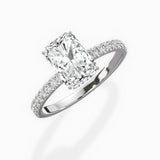 Rose Hidden Halo Engagement Ring