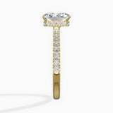 Rose Hidden Halo Engagement Ring