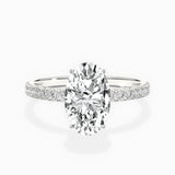 Rose Hidden Halo Engagement Ring