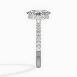 Rose Hidden Halo Engagement Ring