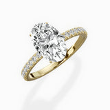 Rose Hidden Halo Engagement Ring