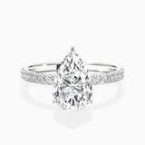 Rose Hidden Halo Engagement Ring