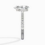 Rose Hidden Halo Engagement Ring