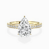 Rose Hidden Halo Engagement Ring