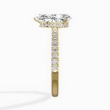 Rose Hidden Halo Engagement Ring