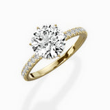 Rose Hidden Halo Engagement Ring