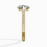 Rose Hidden Halo Engagement Ring