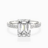Rose Hidden Halo Engagement Ring