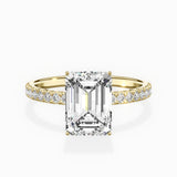 Rose Hidden Halo Engagement Ring