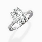 Rose Hidden Halo Engagement Ring