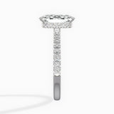 Rose Hidden Halo Engagement Ring