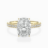 Rose Hidden Halo Engagement Ring