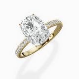 Rose Hidden Halo Engagement Ring
