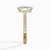 Rose Hidden Halo Engagement Ring