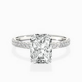 Rose Hidden Halo Engagement Ring