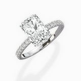 Rose Hidden Halo Engagement Ring