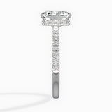 Rose Hidden Halo Engagement Ring