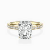 Rose Hidden Halo Engagement Ring