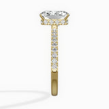 Rose Hidden Halo Engagement Ring