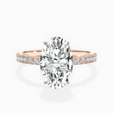Rose Hidden Halo Engagement Ring