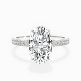 Rose Hidden Halo Engagement Ring