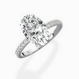 Rose Hidden Halo Engagement Ring