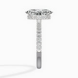 Rose Hidden Halo Engagement Ring