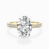Rose Hidden Halo Engagement Ring