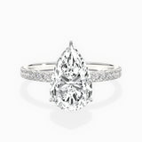 Rose Hidden Halo Engagement Ring
